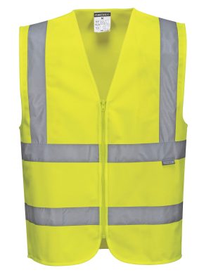 Portwest hi vis zipped vest