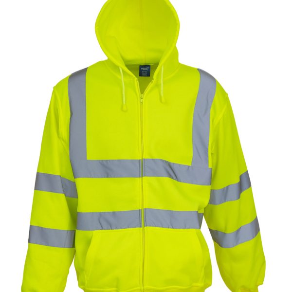 Hi-Vis Zipped Hoodie