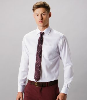 Kustom Kit Premium Long Sleeve Classic Fit Non-Iron Shirt