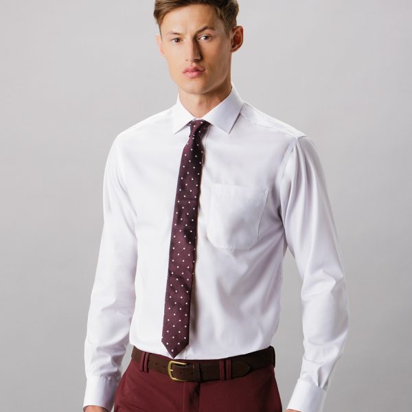Kustom Kit Premium Long Sleeve Classic Fit Non-Iron Shirt