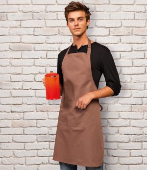 Premier 'Colours' Bib Apron with Pocket