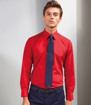 Premier Long Sleeve Fitted Poplin Shirt