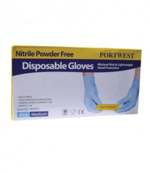 Portwest Powder Free Nitrile Disposable Gloves