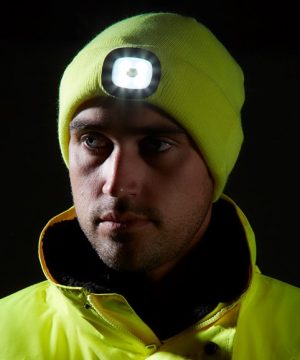 Beanie LED headlight USB rechargeable