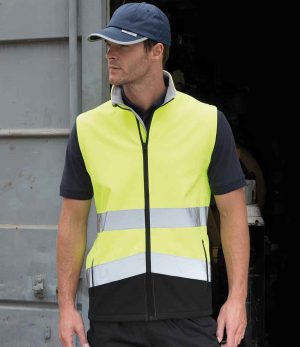 Result Printable safety softshell gilet
