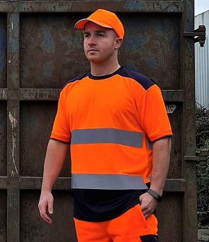 Yoko Hi Vis Two Tone T-Shirt