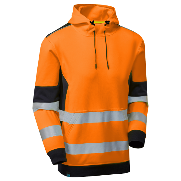 System Hi-Vis Eco Orange Hoodie