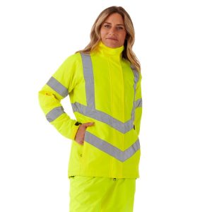 Women's Hi Vis Yellow Kamela Padded Jacket