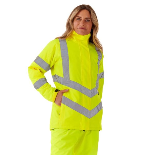 Women's Hi Vis Yellow Kamela Padded Jacket