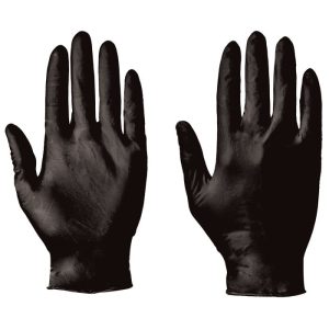 Supertouch 5.5 Powderfree Black Nitrile Gloves