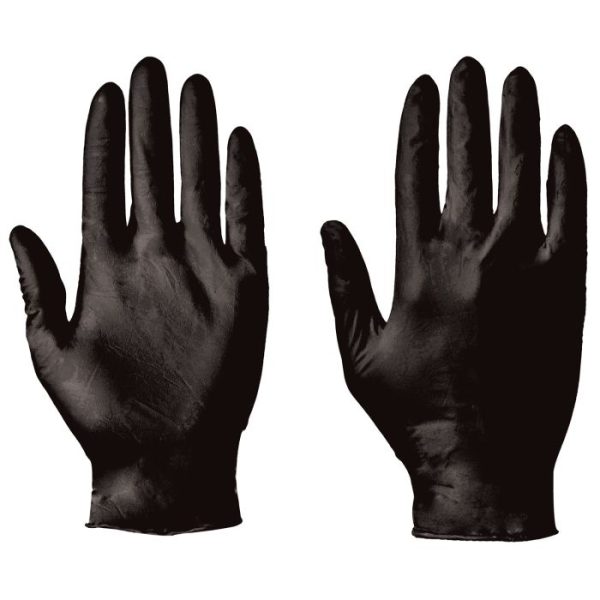 Supertouch 5.5 Powderfree Black Nitrile Gloves