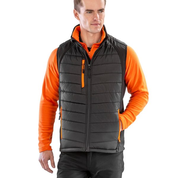 Compass padded softshell gilet