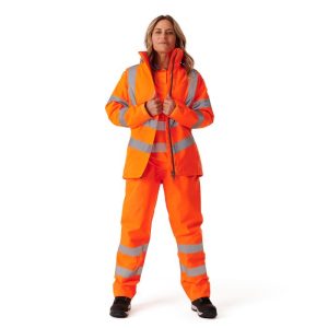 Women's Hi Vis Orange Kamela Padded Jacket
