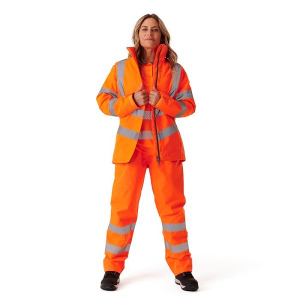 Women's Hi Vis Orange Kamela Padded Jacket