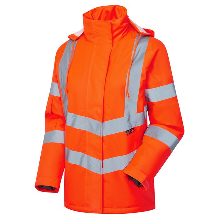 Women's Hi Vis Orange Kamela Padded Jacket - Image 2