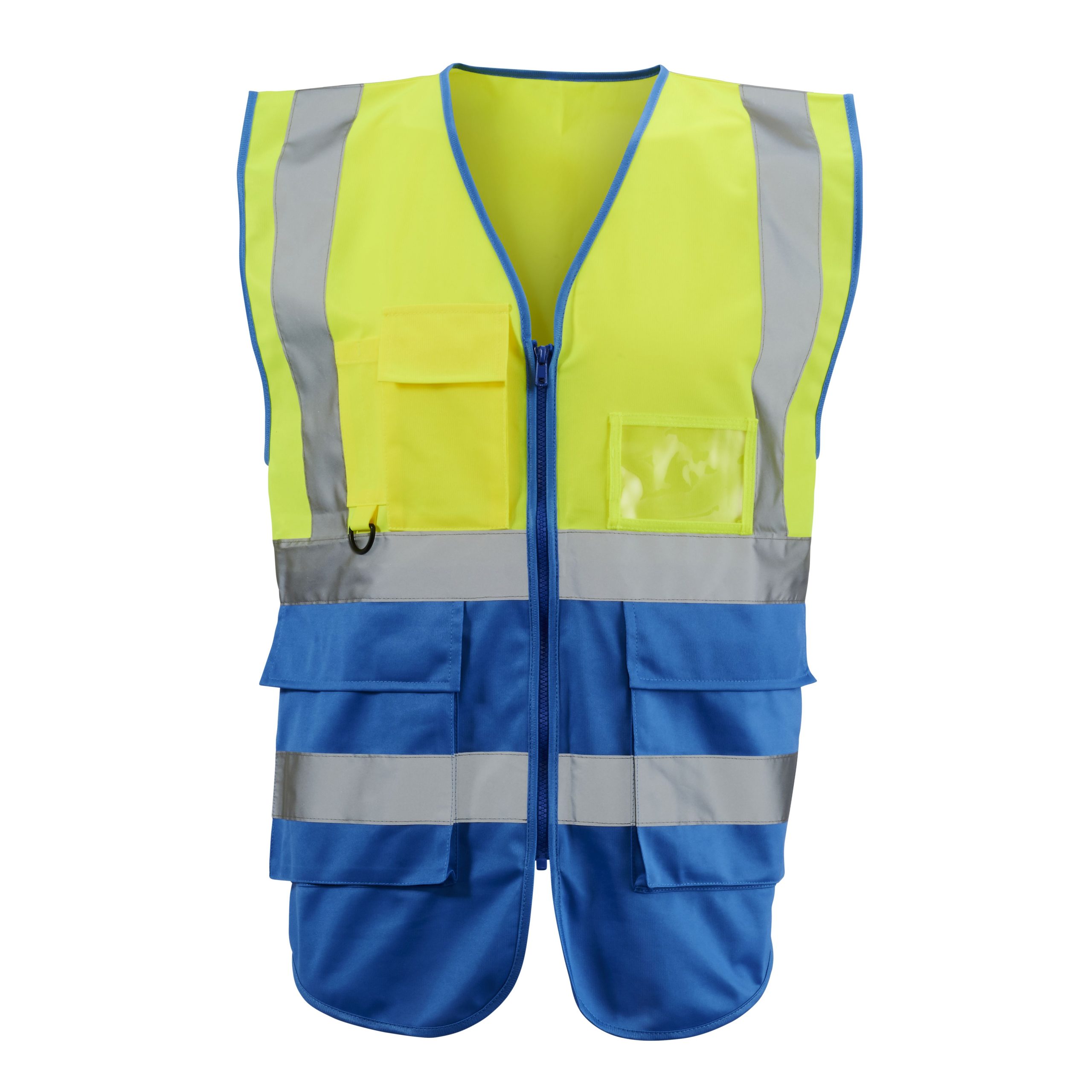 Hi Vis Yellow 2 Tone Executive Vest - Image 4