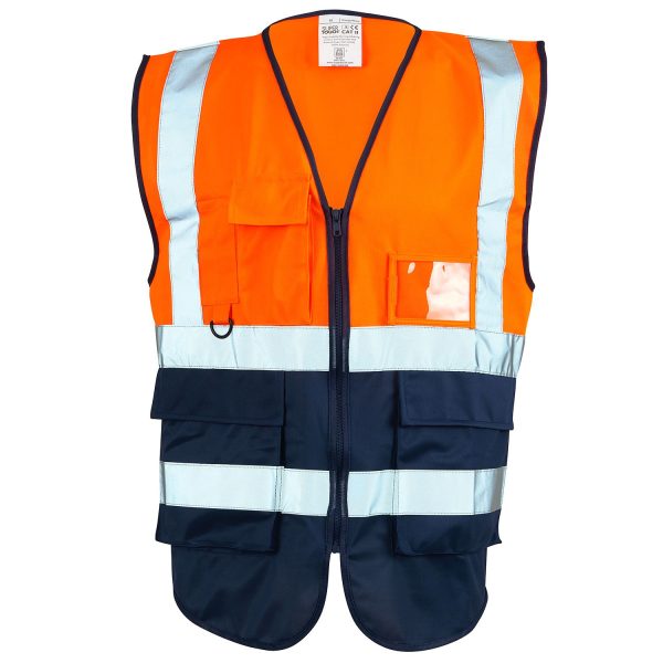 Hi Vis Orange 2 Tone Executive Vest