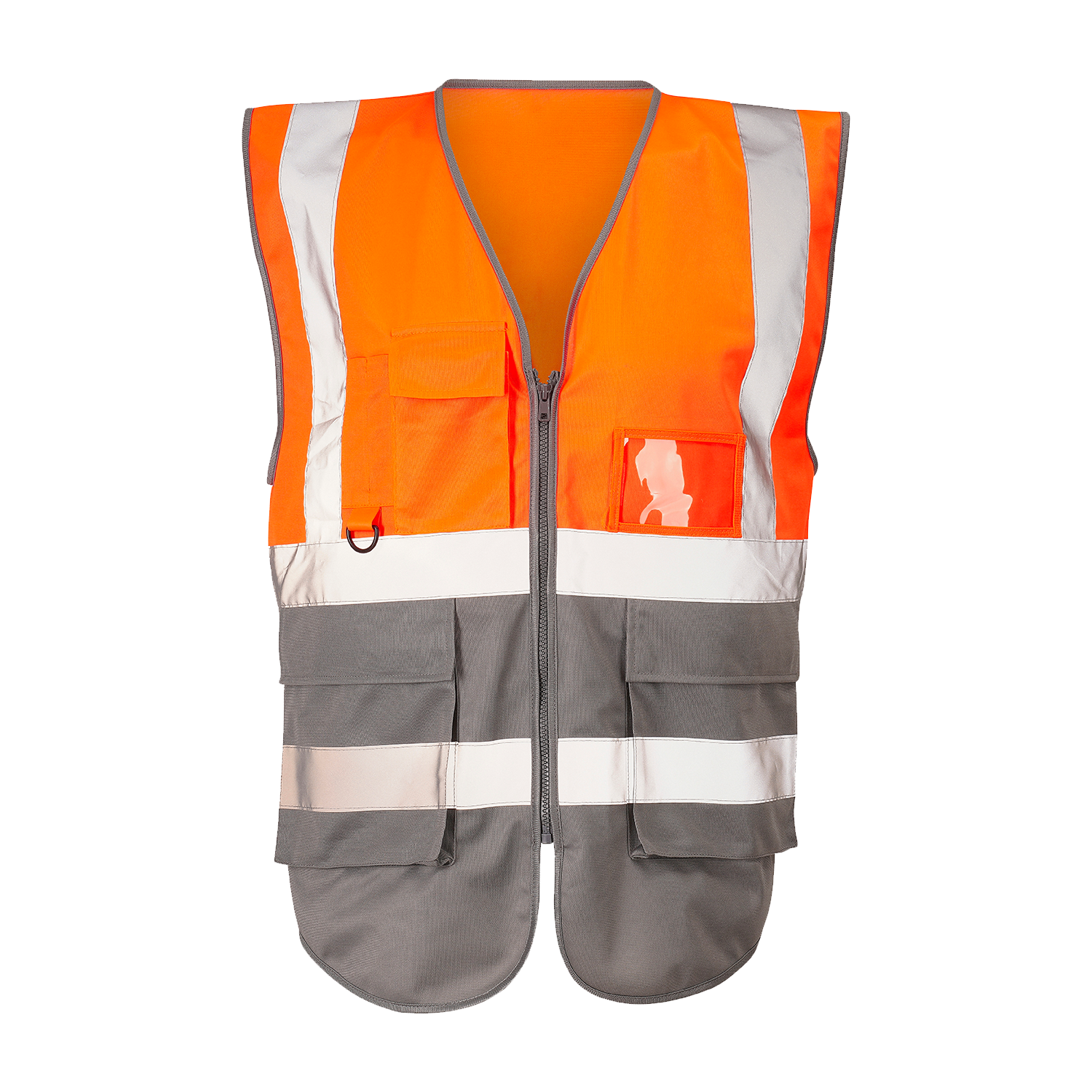Hi Vis Orange 2 Tone Executive Vest - Image 2