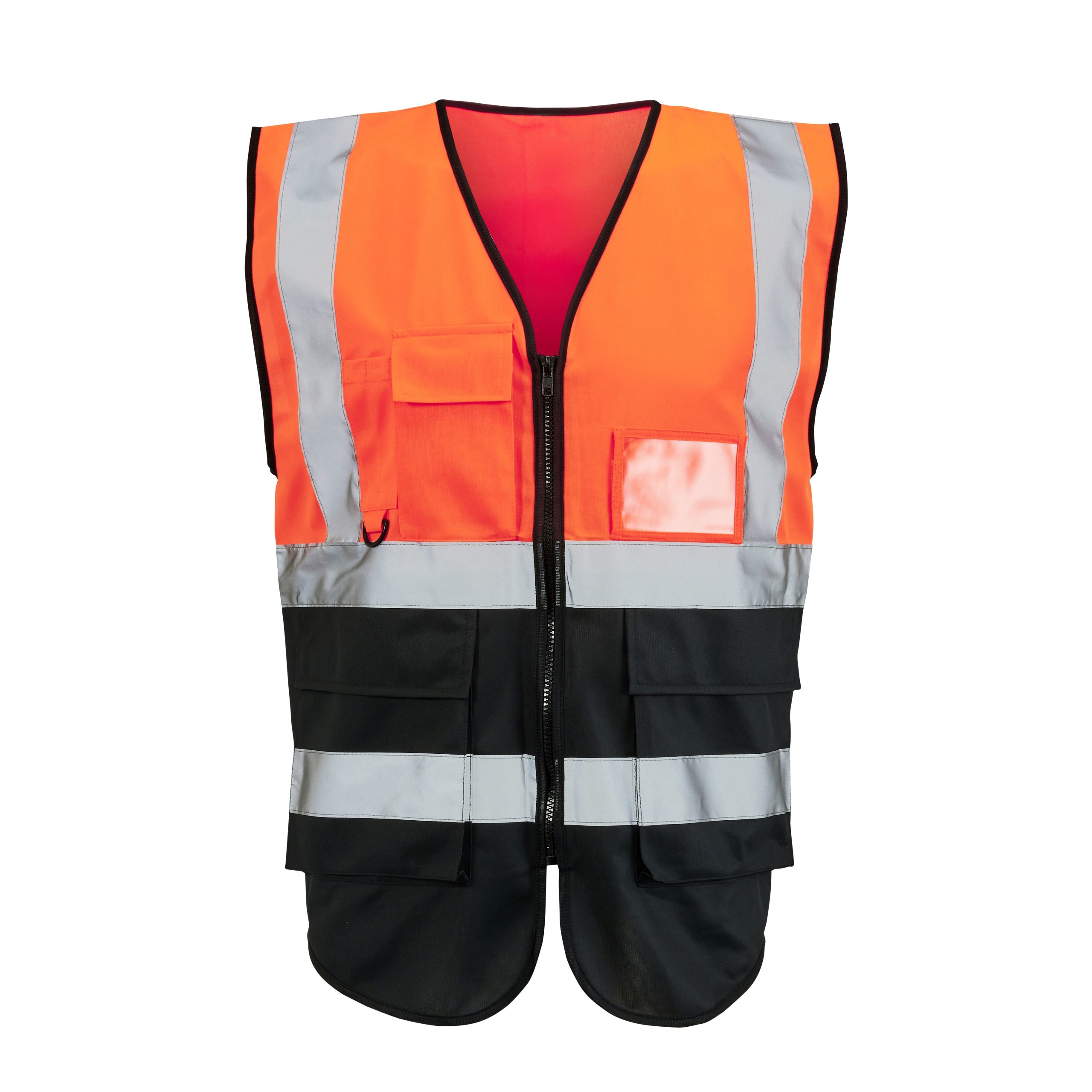 Hi Vis Orange 2 Tone Executive Vest - Image 3