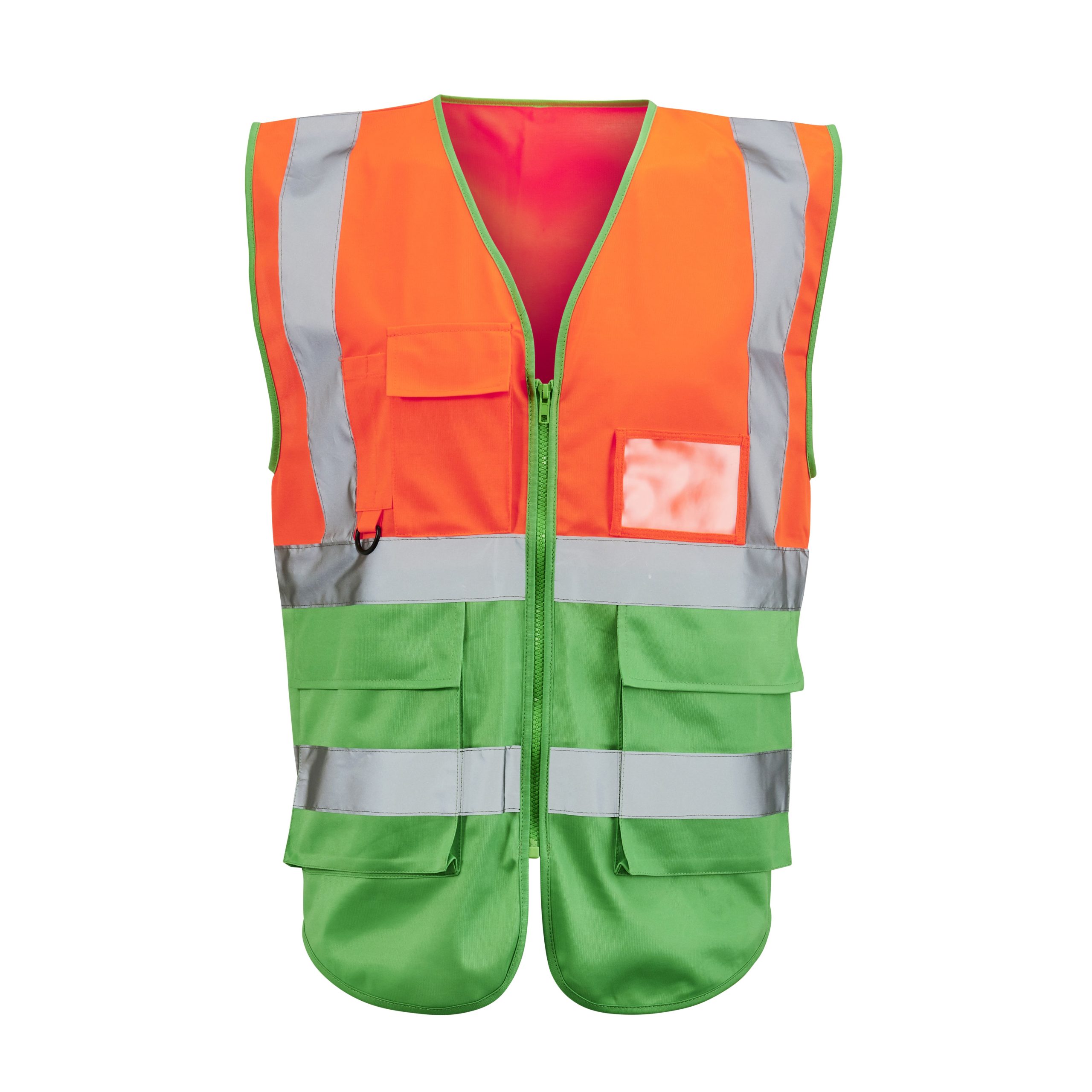 Hi Vis Orange 2 Tone Executive Vest - Image 5