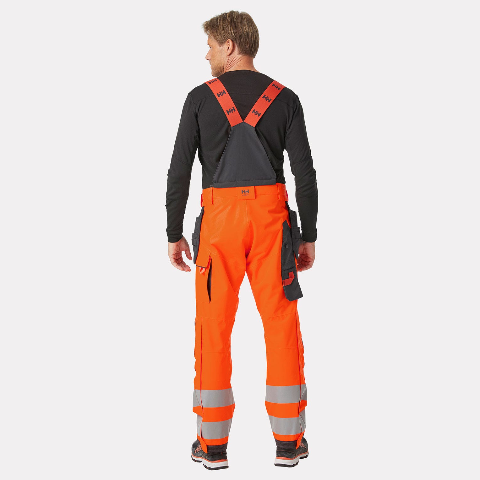 Helly Hansen Alna 2.0 high visibility shell construction bib trousers class 2 - Image 14