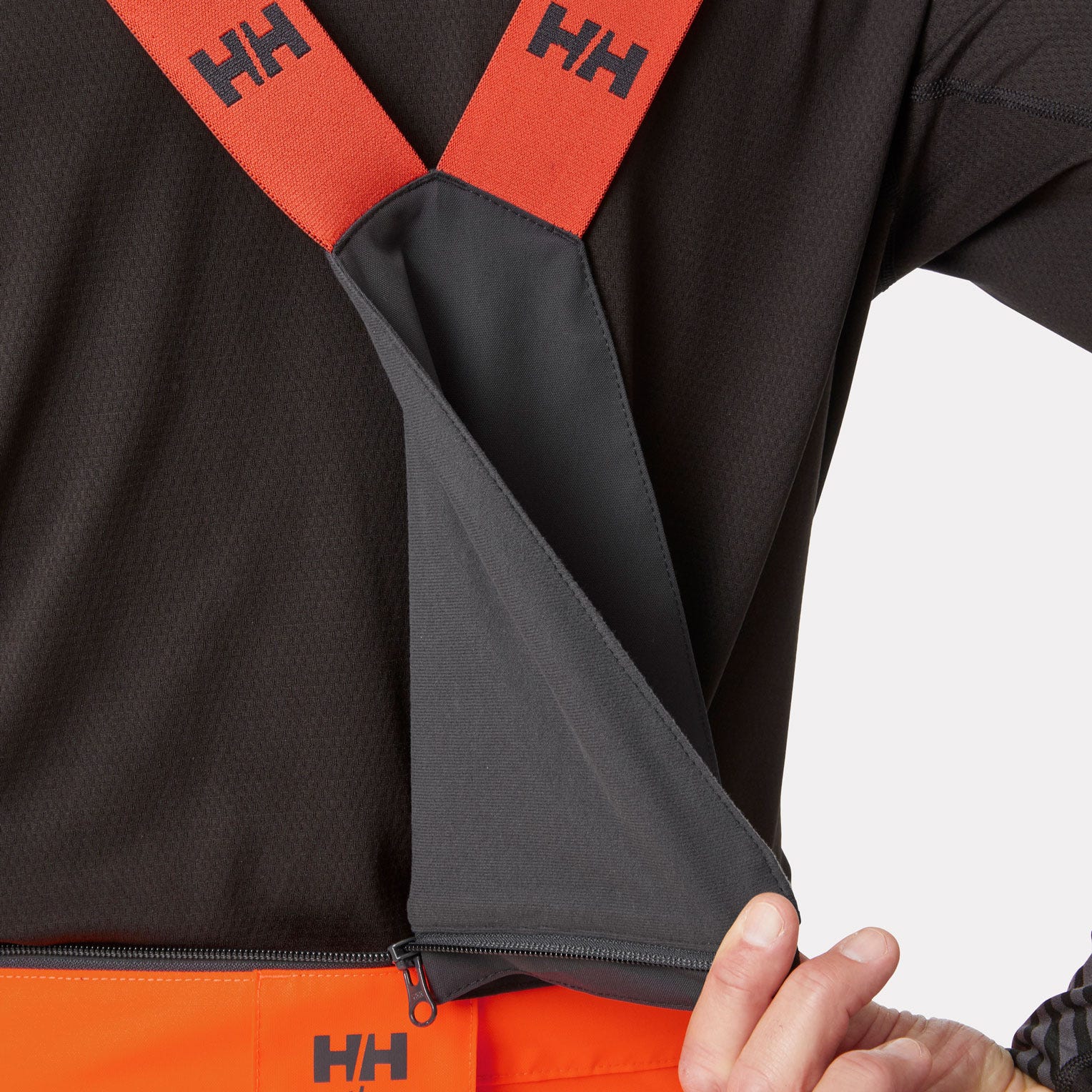 Helly Hansen Alna 2.0 high visibility shell construction bib trousers class 2