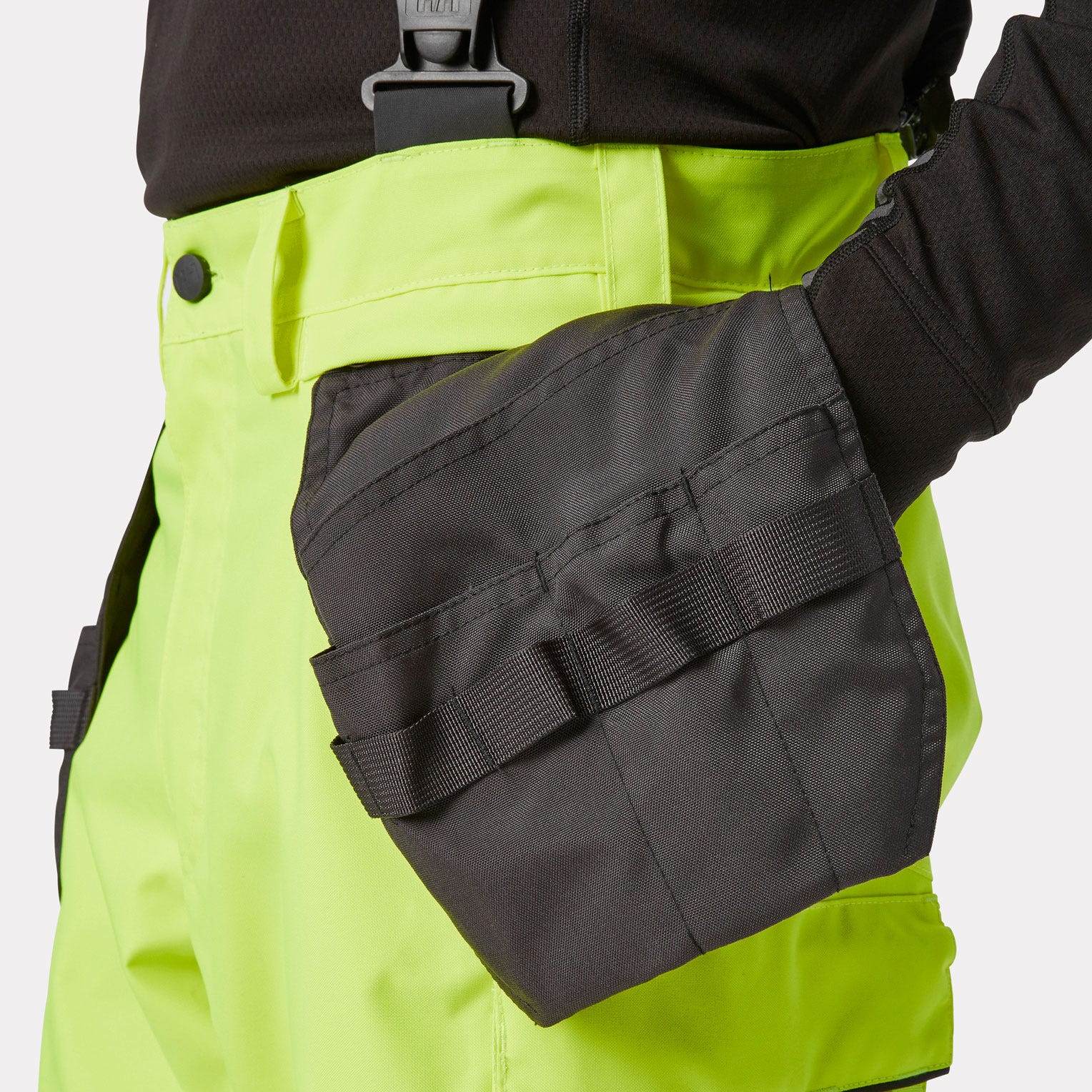 Helly Hansen Alna 2.0 high visibility shell construction bib trousers class 2 - Image 8