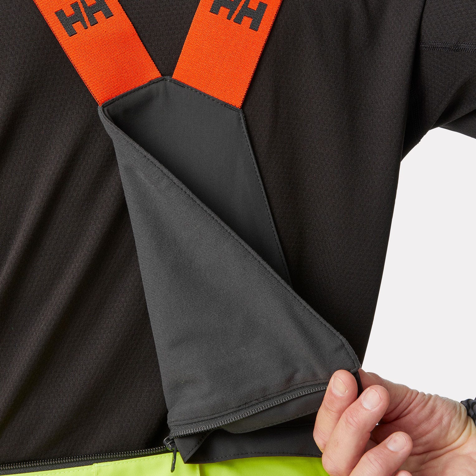 Helly Hansen Alna 2.0 high visibility shell construction bib trousers class 2 - Image 10