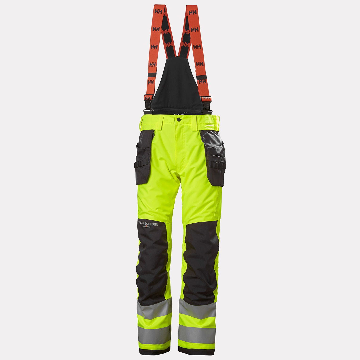 Helly Hansen Alna 2.0 high visibility shell construction bib trousers class 2 - Image 11