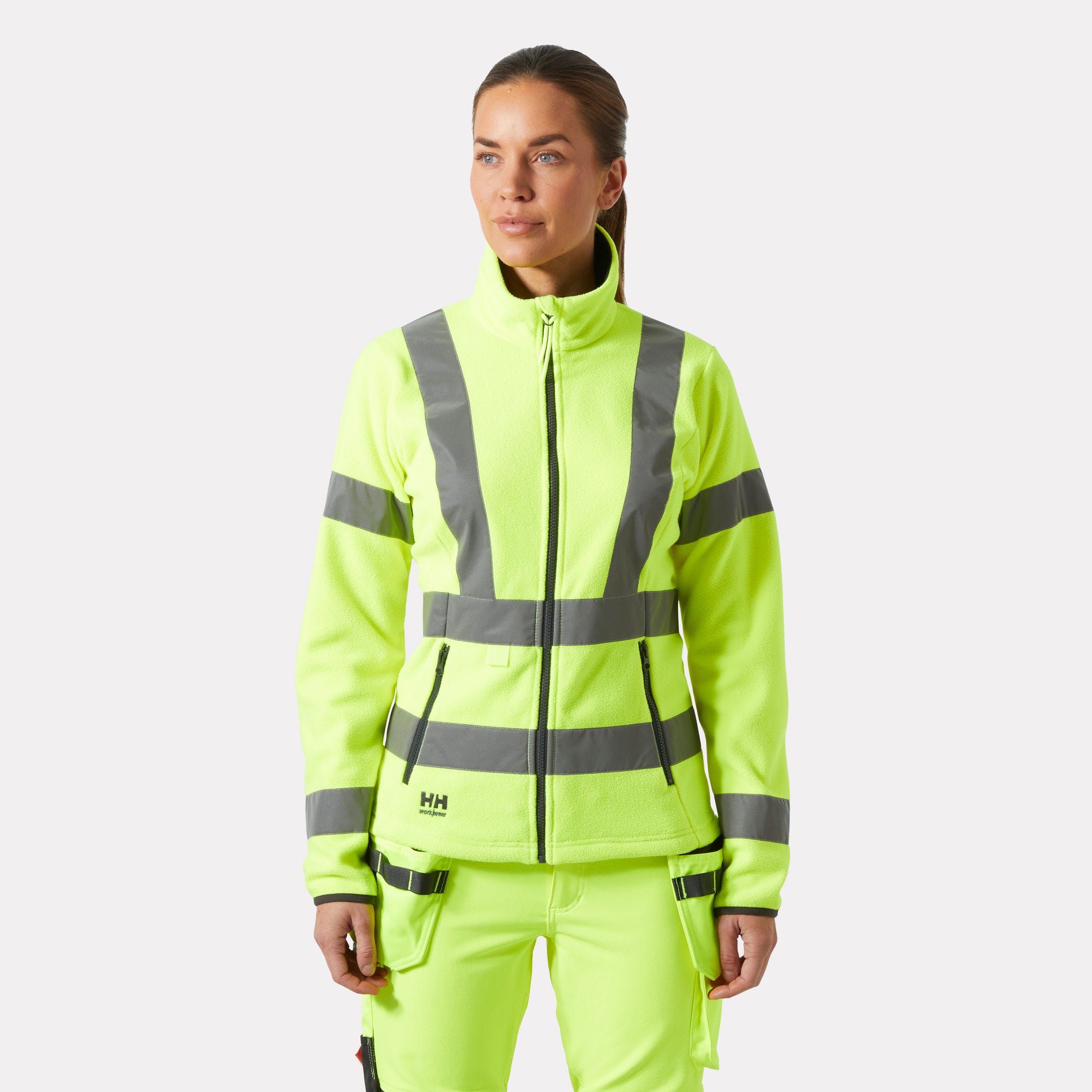 Helly Hansen Women's Alna 2.0 high visibility fleece jacket - Image 6