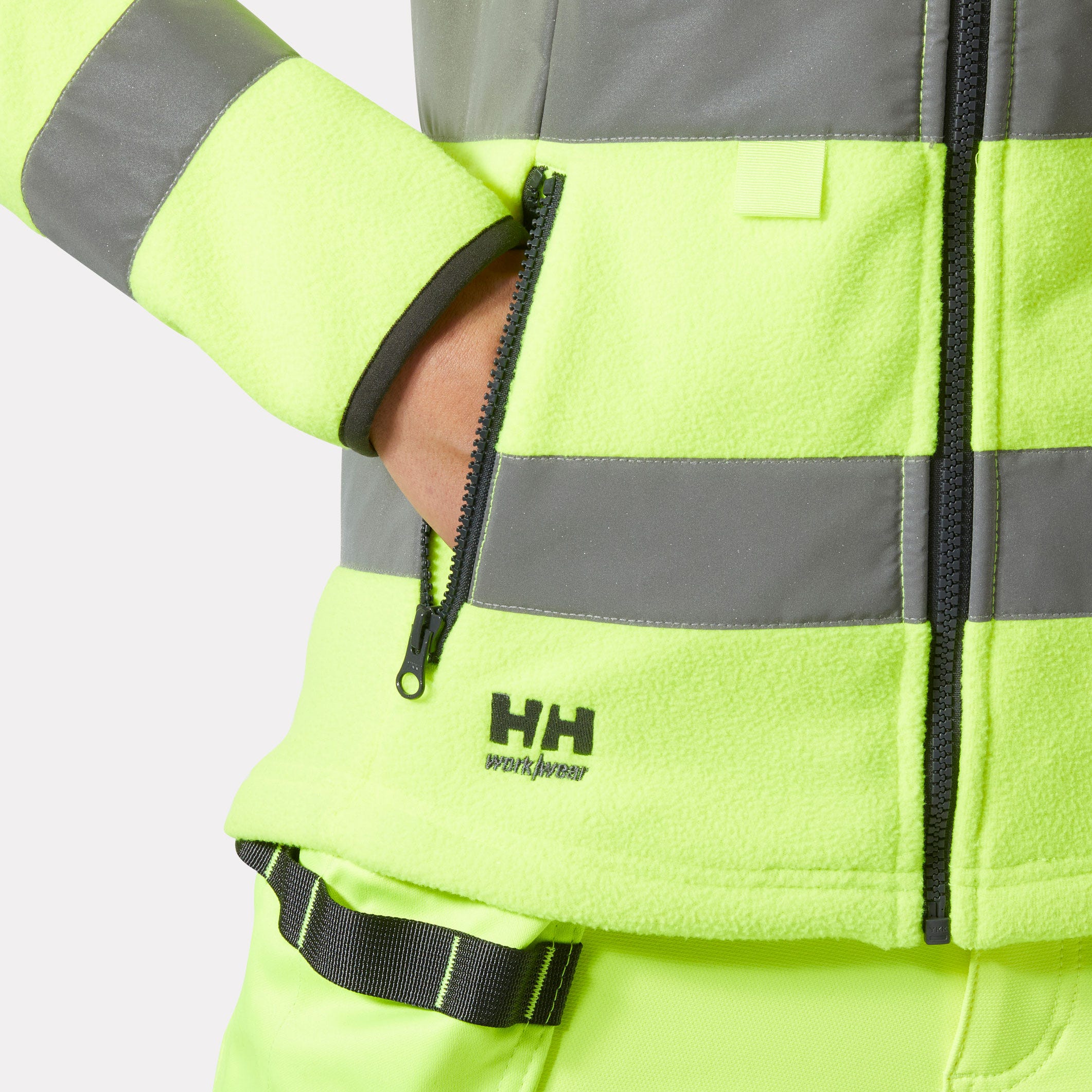 Helly Hansen Women's Alna 2.0 high visibility fleece jacket - Image 2