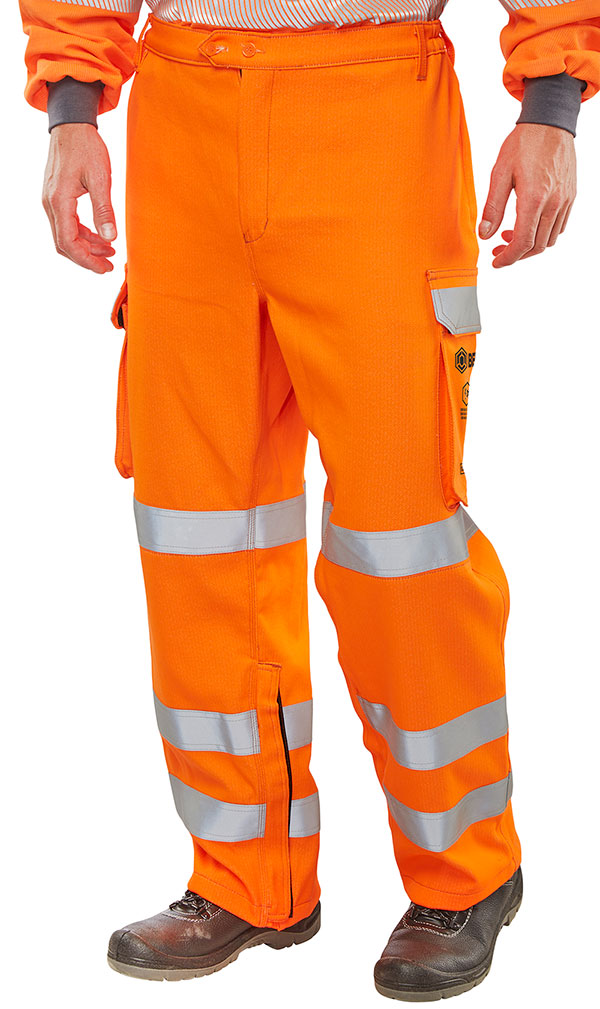 Arc compliant high visibility rail spec trousers