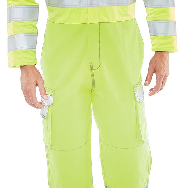 Arc compliant high visibility boilersuit