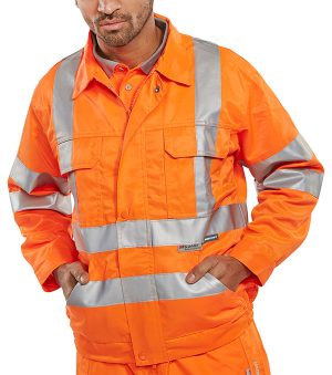 High visibility rail spec jacket