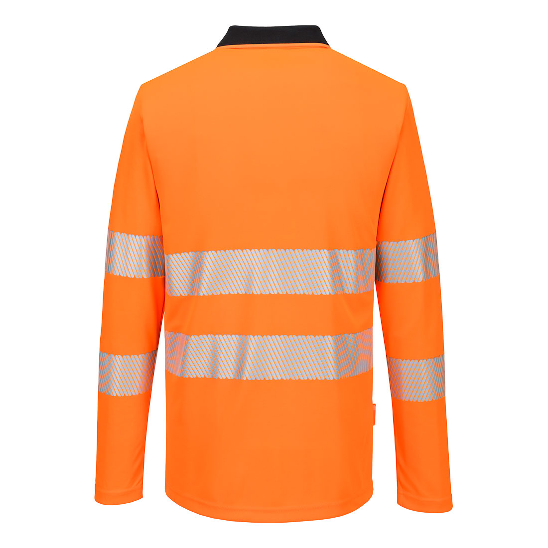 Portwest DX4 Hi-Vis Zip Polo Shirt L/S - Image 3