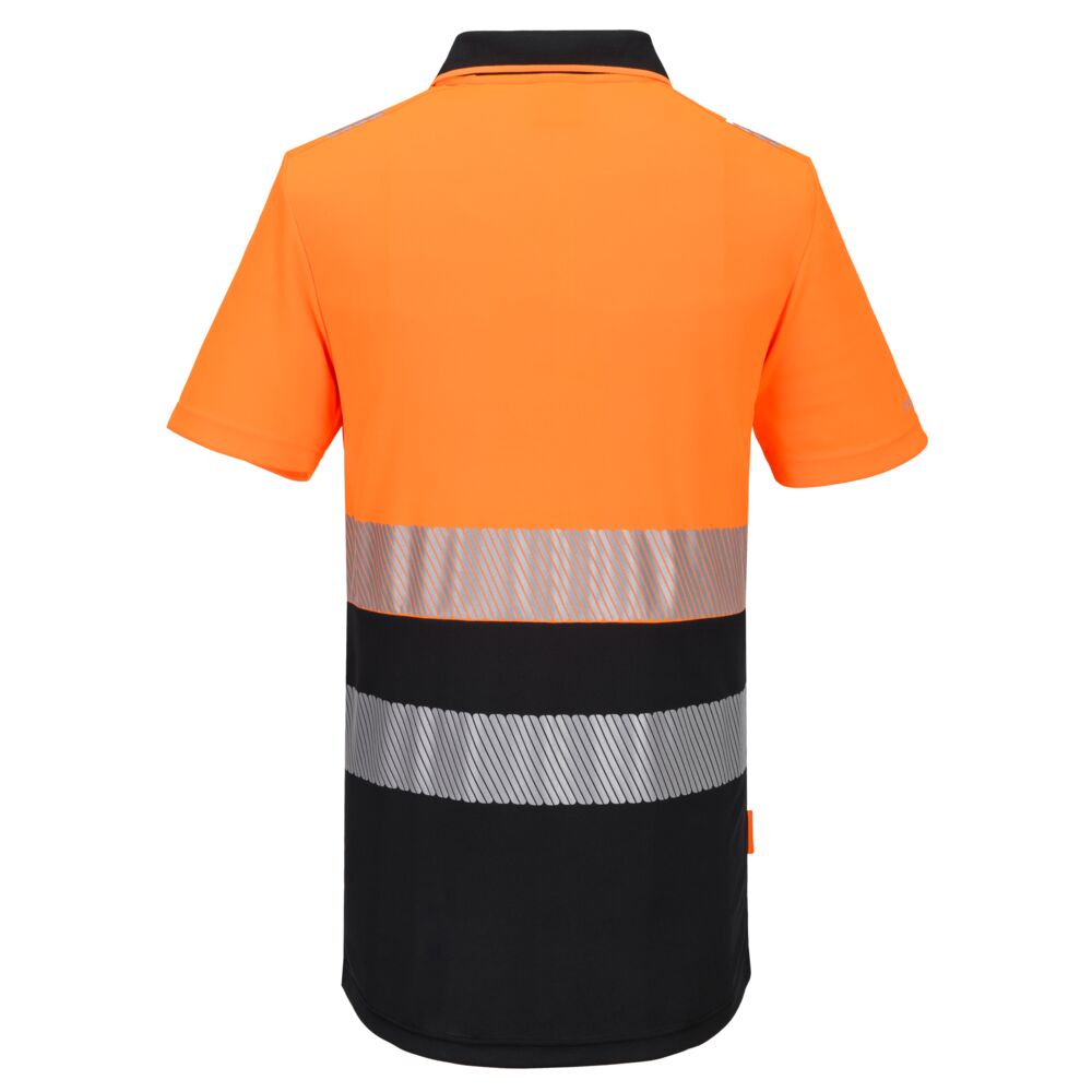 Portwest DX4 Hi-Vis Zip Class 1 Polo Shirt S/S - Image 2