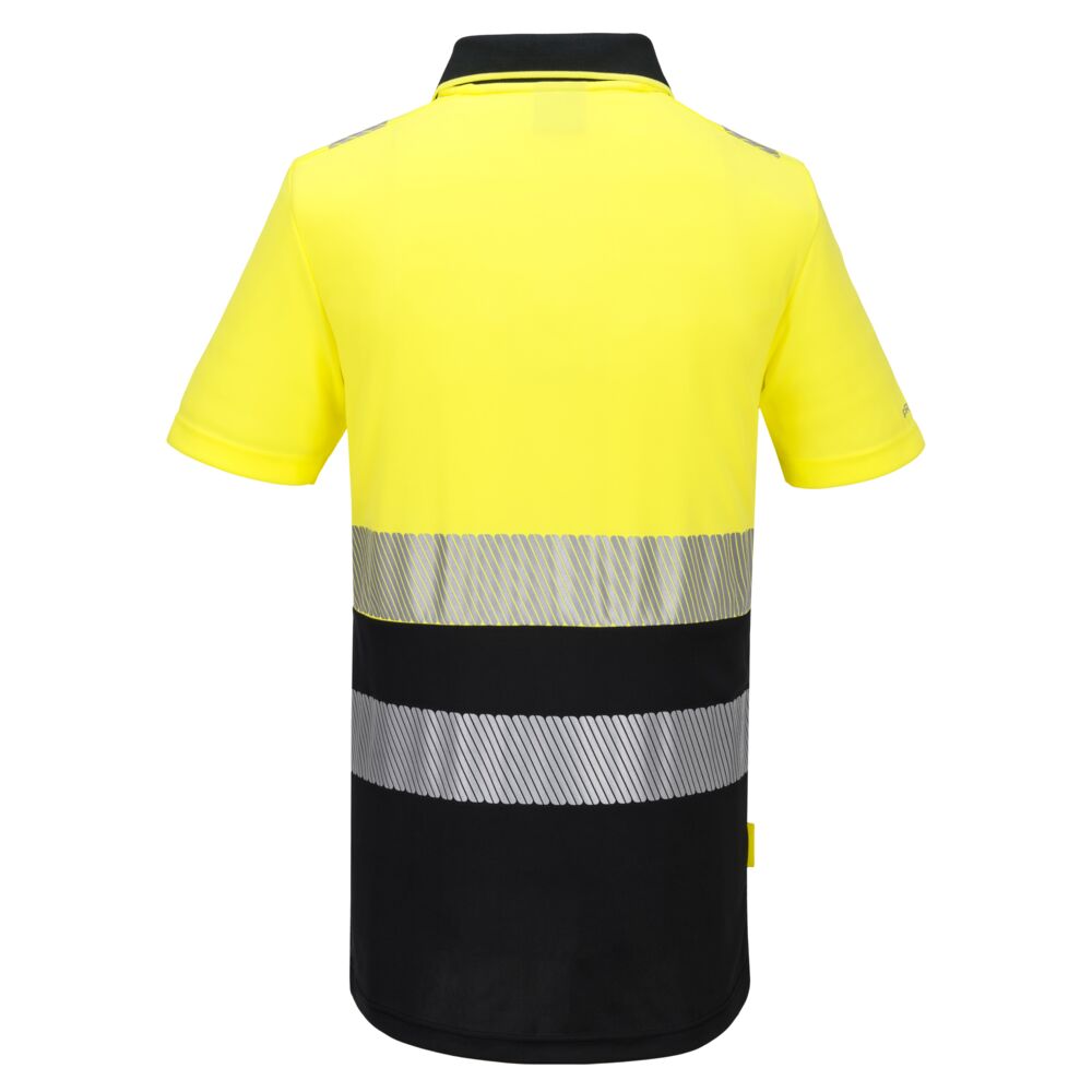 Portwest DX4 Hi-Vis Zip Class 1 Polo Shirt S/S - Image 4