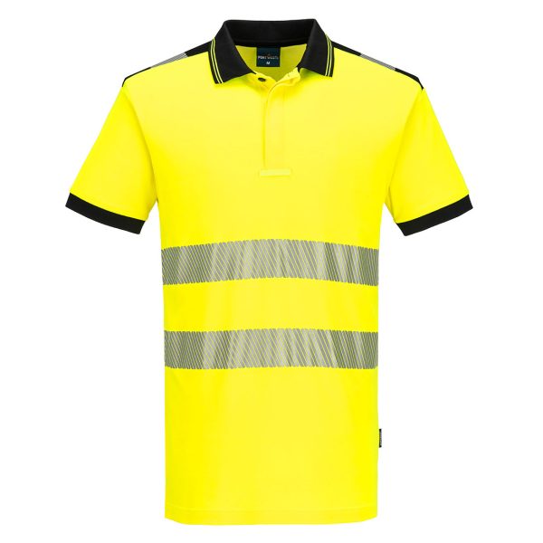 Portwest PW3 Hi-Vis Cotton Comfort Polo Shirt S/S
