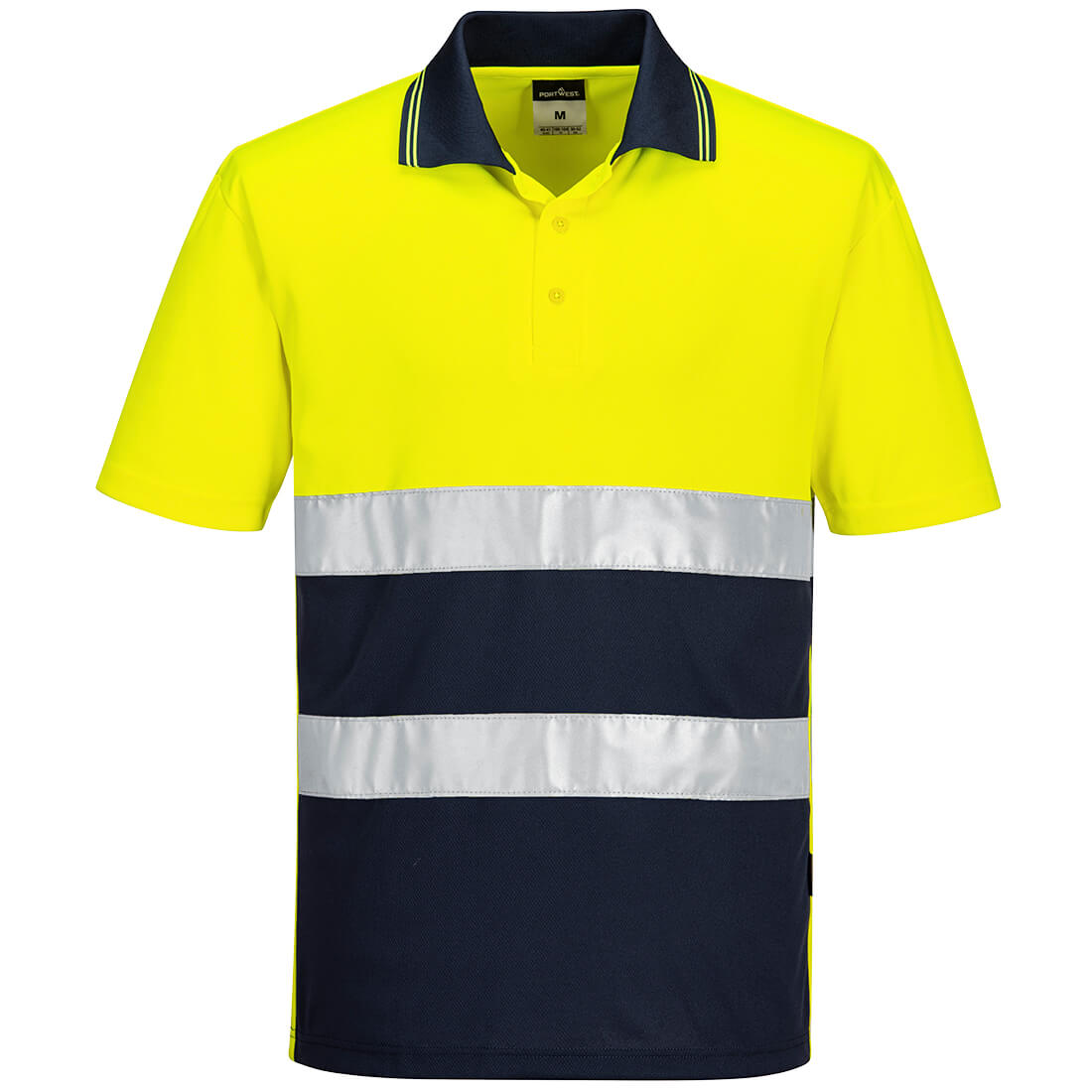 Portwest Hi-Vis Lightweight Contrast Polo Shirt S/S - Image 3